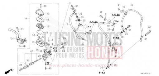 HAUPTBREMSZYLINDER, VORNE ZYLINDER CB1000RAP de 2023